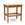 Florian side table finished in a walnut stain with burnished-gold rosettes by Bunny Williams Home