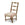 French Ladder Back Slipper Chair one-of-a-kind antique piece by Bunny Williams Home