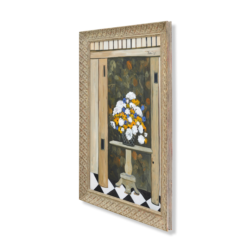 summer bouquet in the barn by john funt, 2023 (43" x 31")