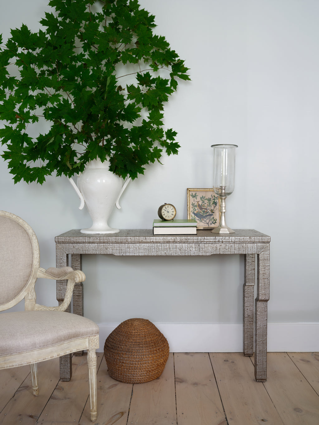 white painted french fauteuils (pair)