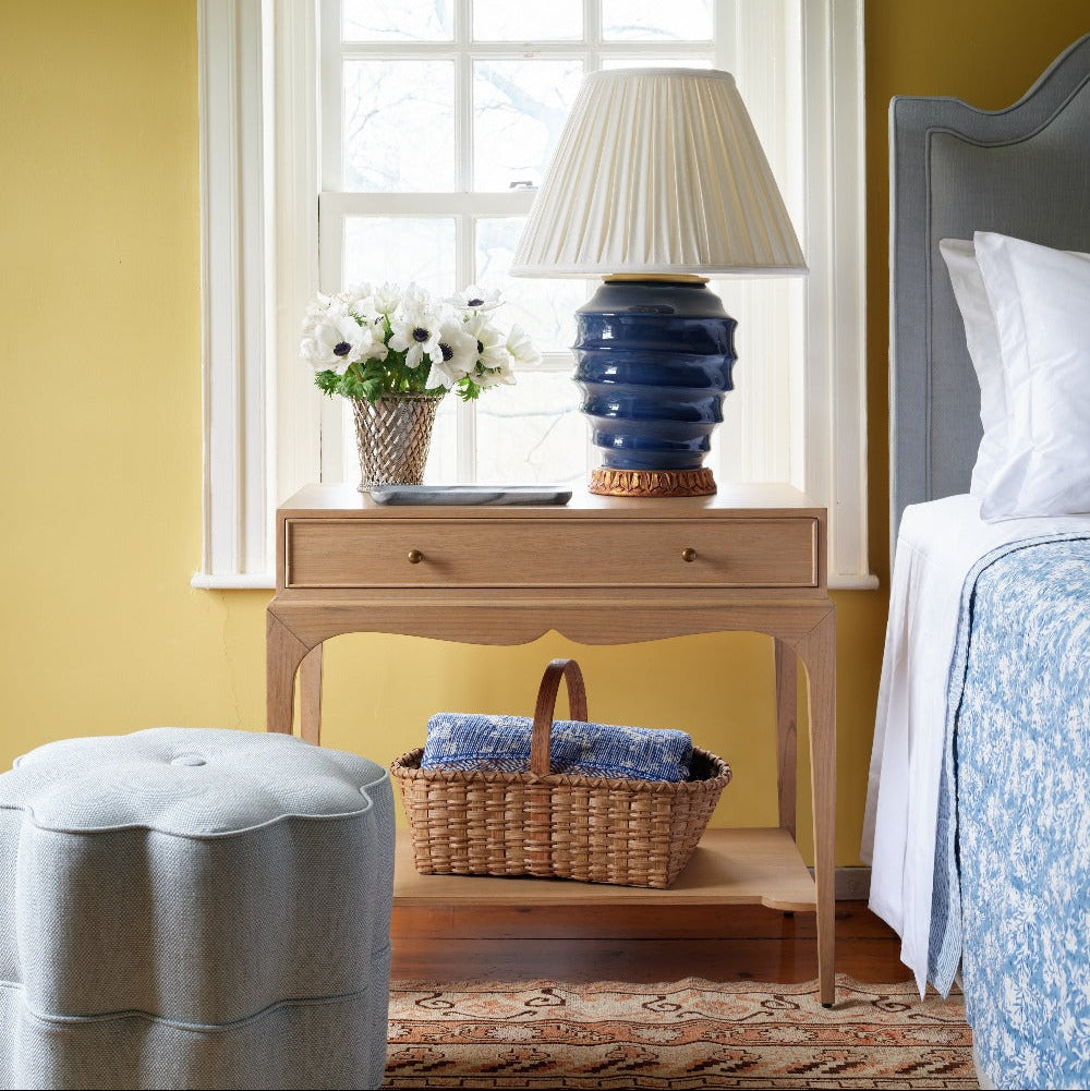 isabella side table in an oak finish by bunny williams home