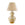 Small brown Pheasant Feather ceramic lamp with gold base by Bunny Williams Home