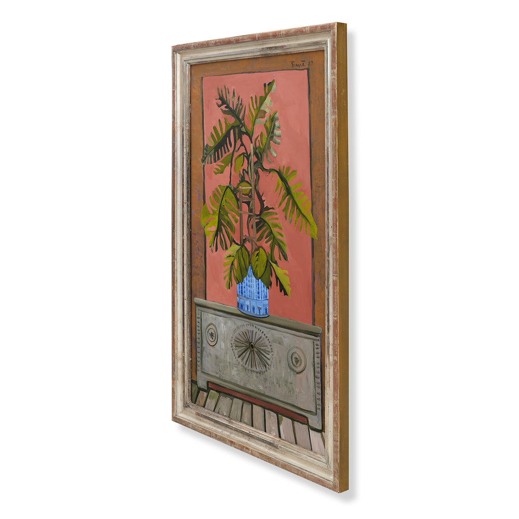 plant on an early chest by john funt, 2023 (41.5" x 25")