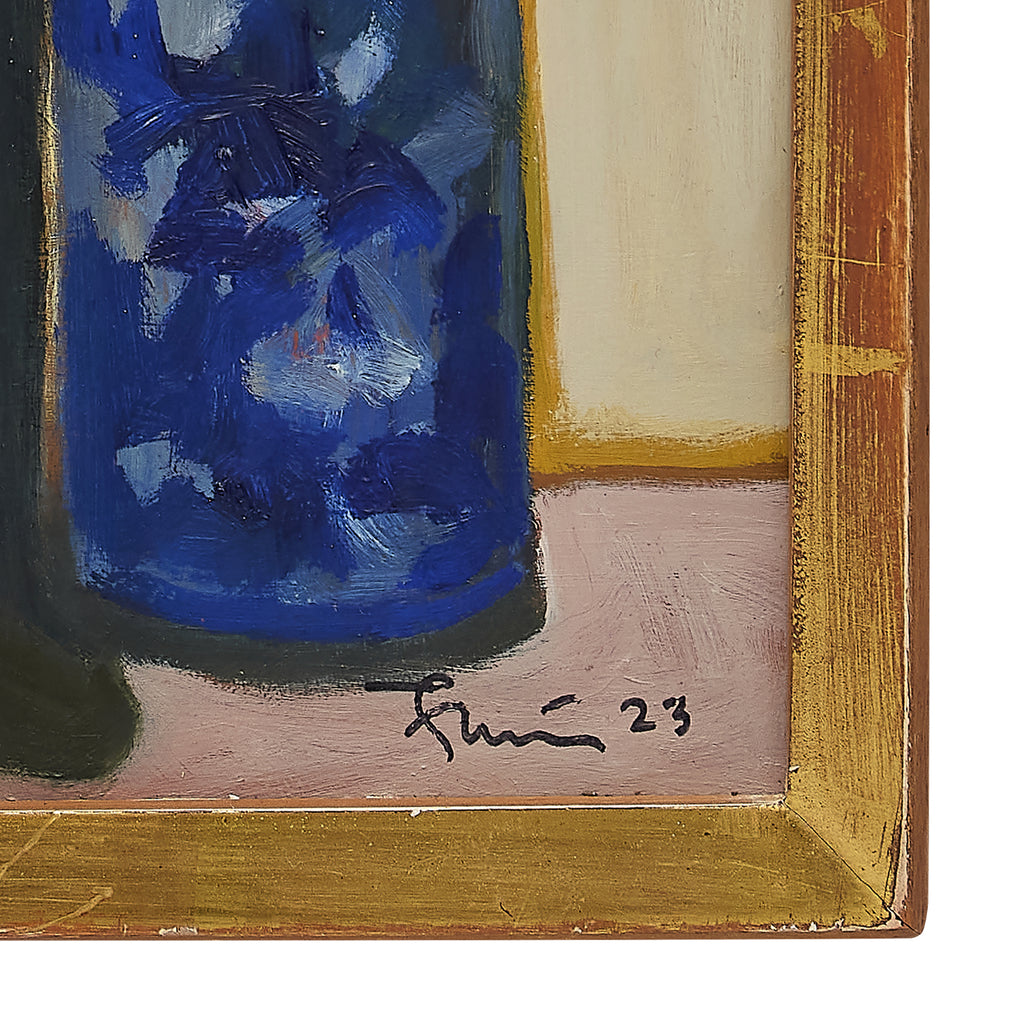crabapple in the entrance hall by john funt, 2022 (22" x 17.5")