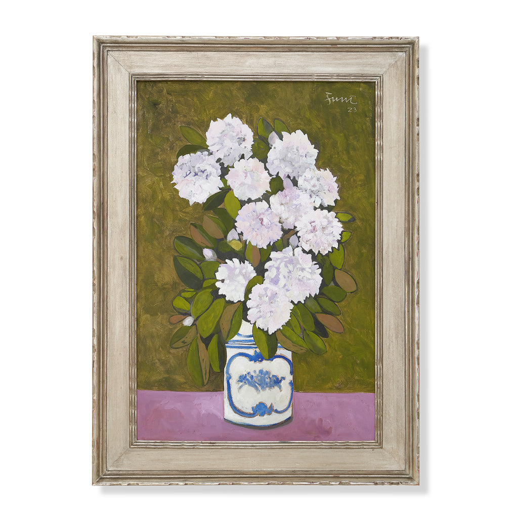 rhododendron maximum by john funt, 2023 (44.5" x 32.5")