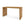 Console table with wicker-like texture on a white background