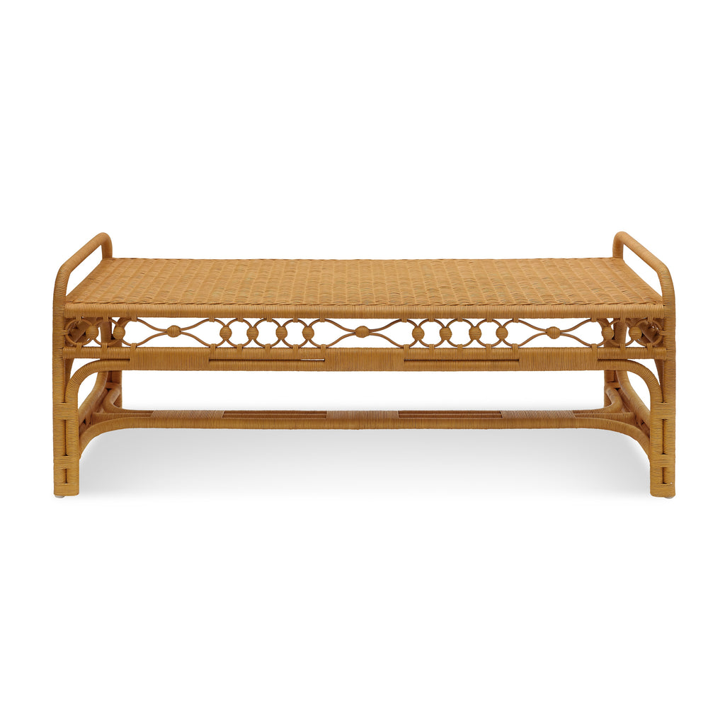 carlisle woven bench front view