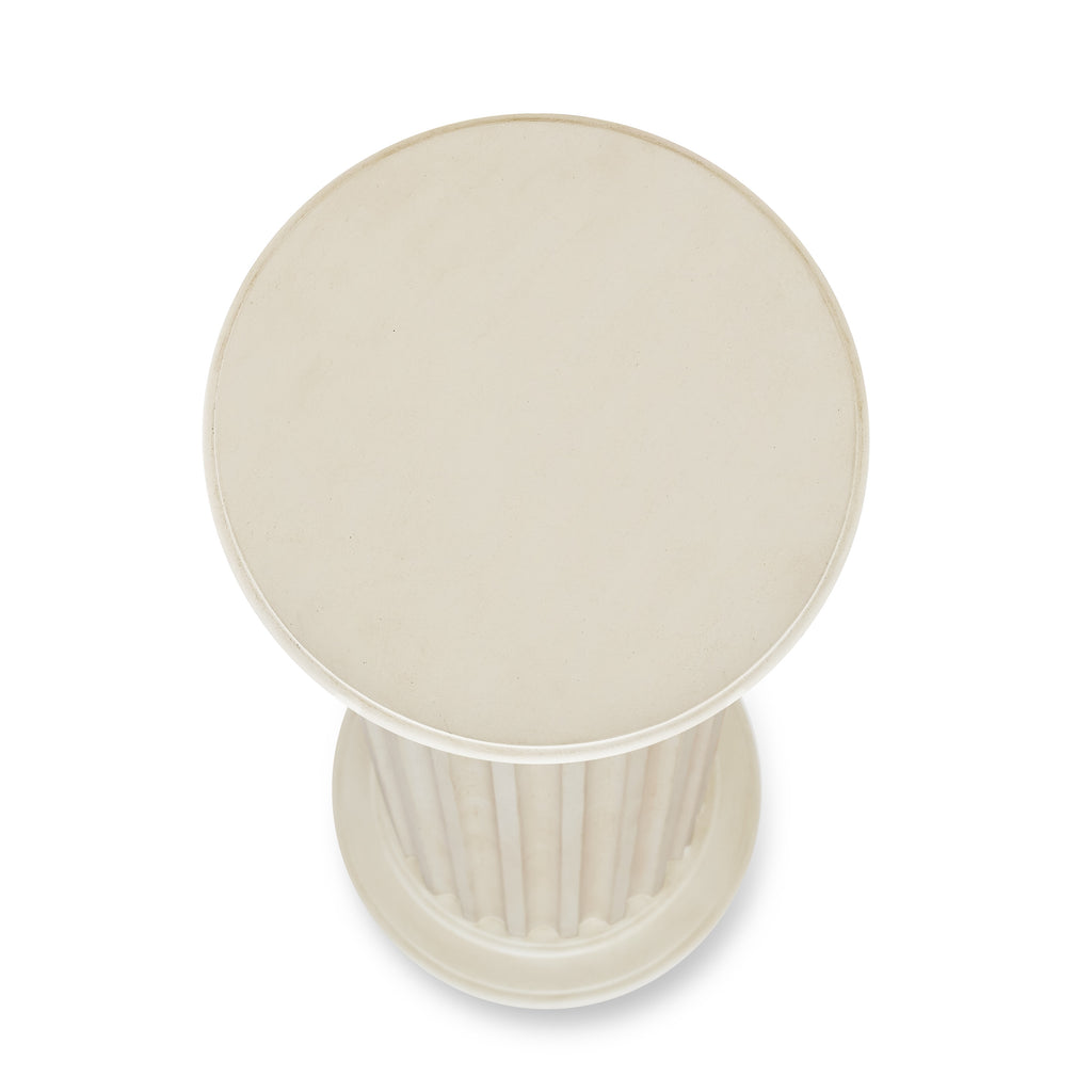 white cassius pedestal