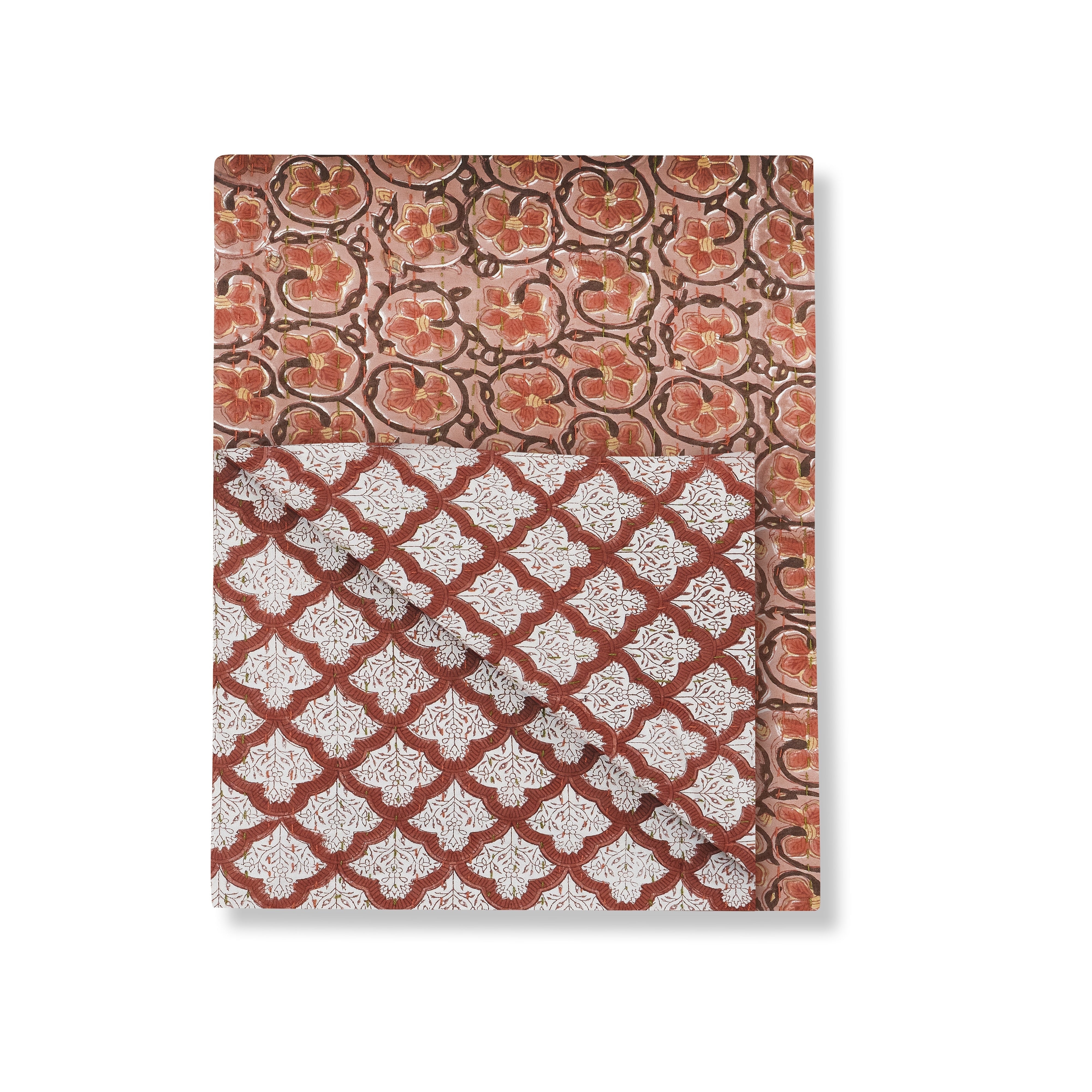 Hibiscus Sofa Throw or Bed Coverlet (Natural) – Bunny Williams Home