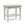 White decorative table with intricate patterns on a white background