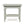 White side table with decorative lattice pattern on a white background