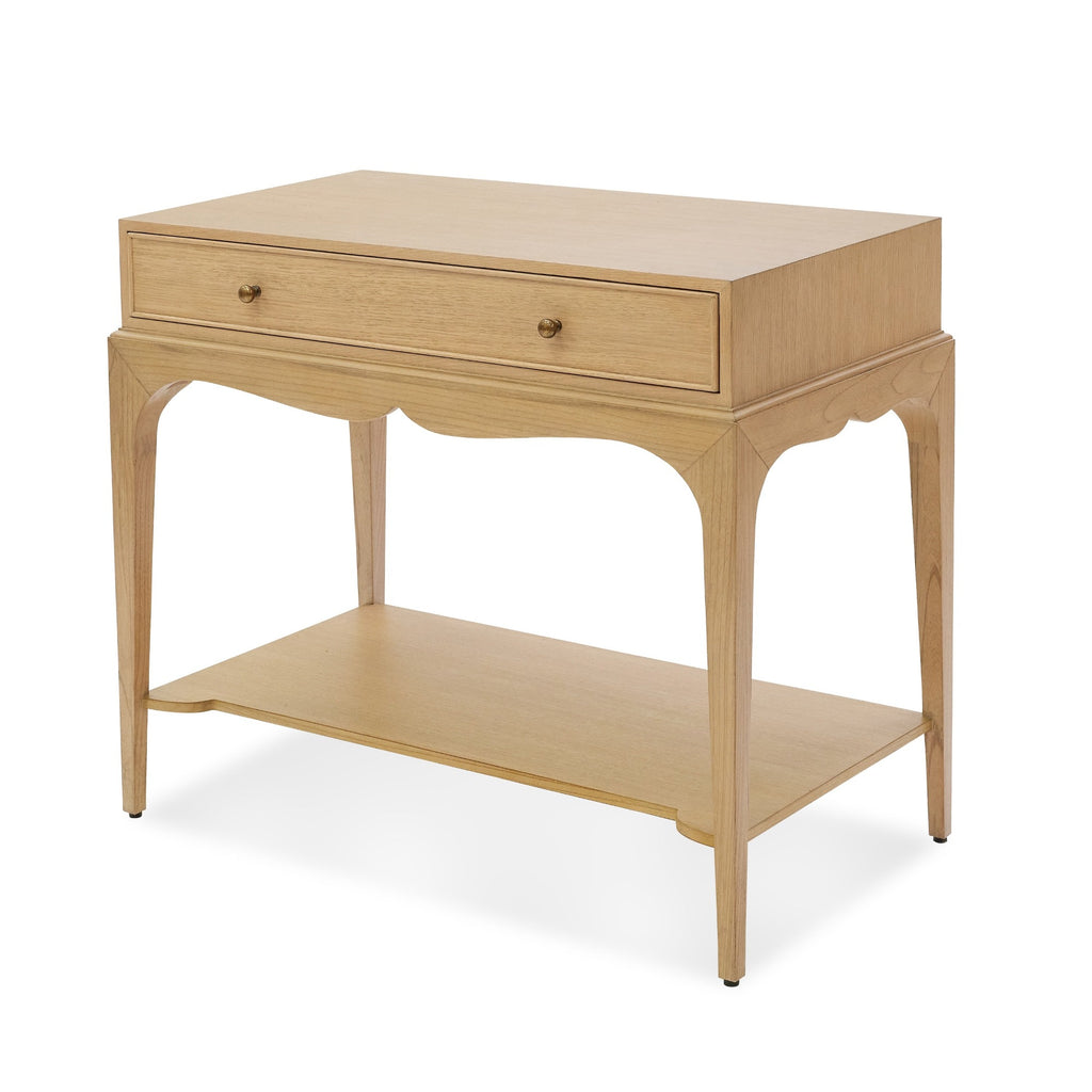 isabella side table in an oak finish by bunny williams home