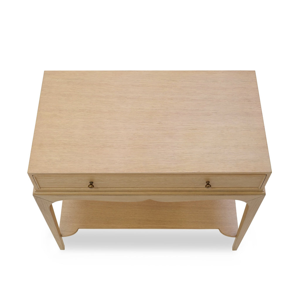 isabella side table in an oak finish by bunny williams home