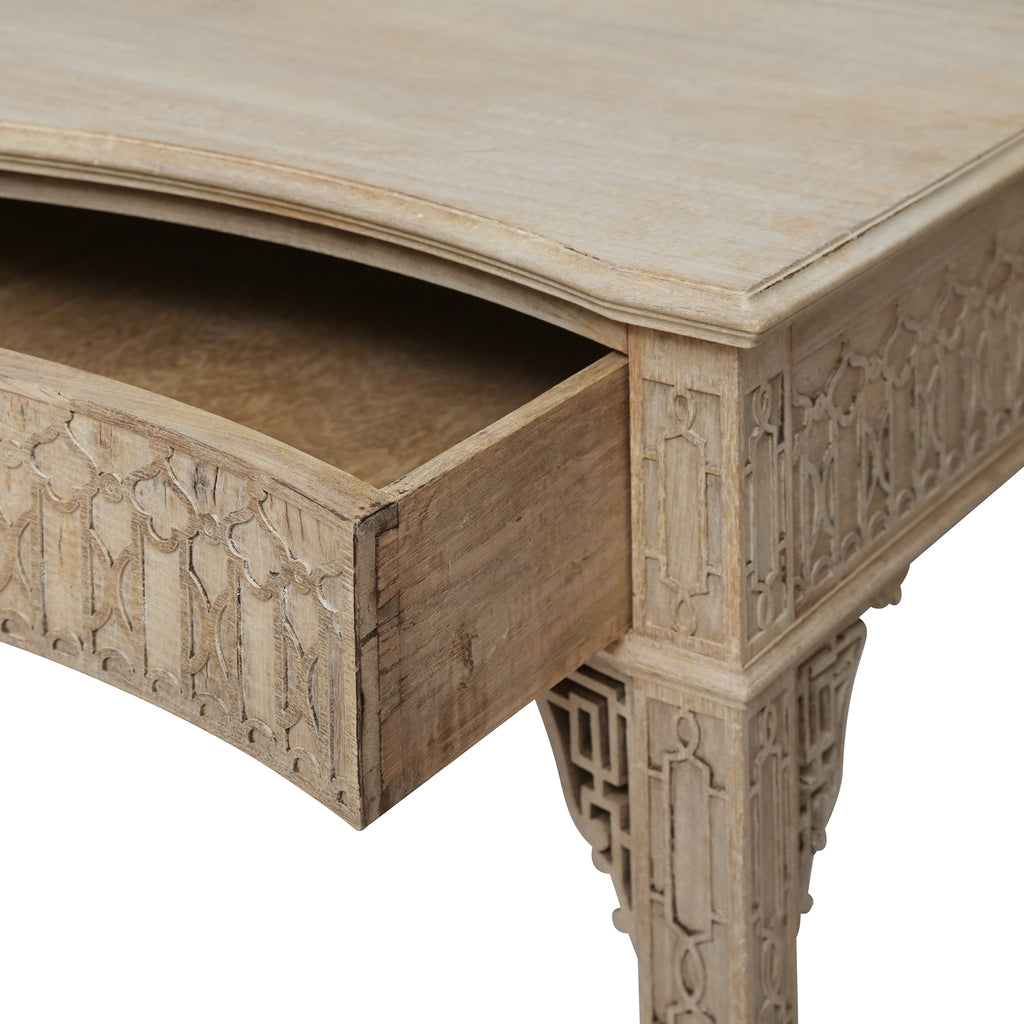 english fretted console tables (pair)