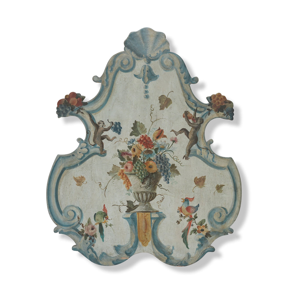 painted rococo style panels (set of 4)