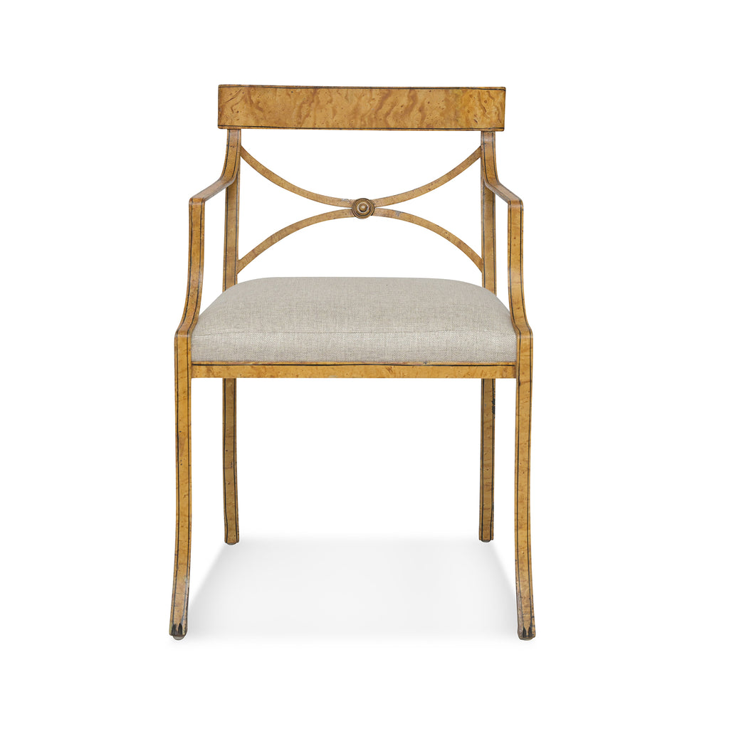 set of italian yellow painted metal chairs one-of-a-kind antique piece by bunny williams home