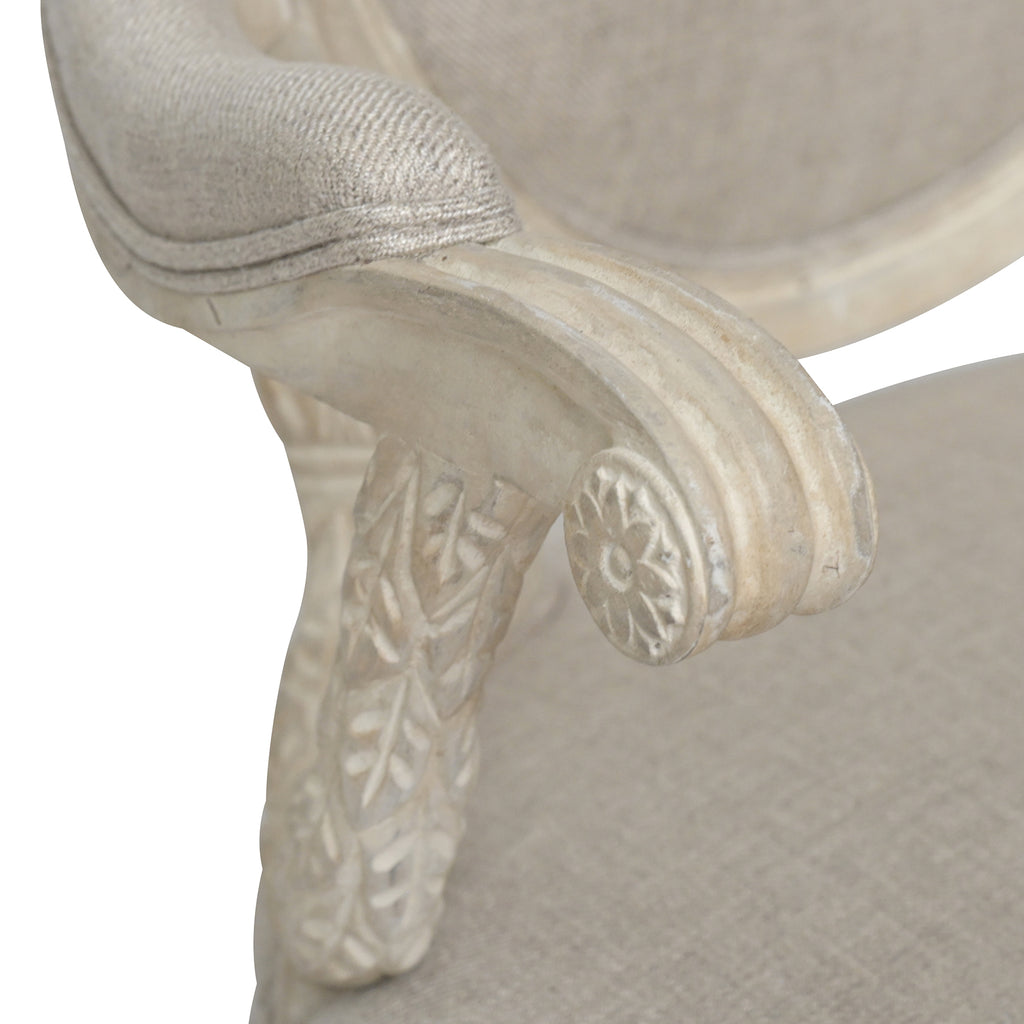 white painted french fauteuils (pair)
