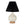 Hand glazed ceramic Pearl Lamp with gold base by Bunny Williams Home