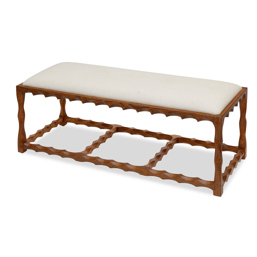 scallop bench (ready-to-ship)