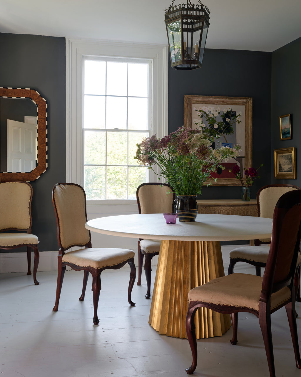 sunburst dining table