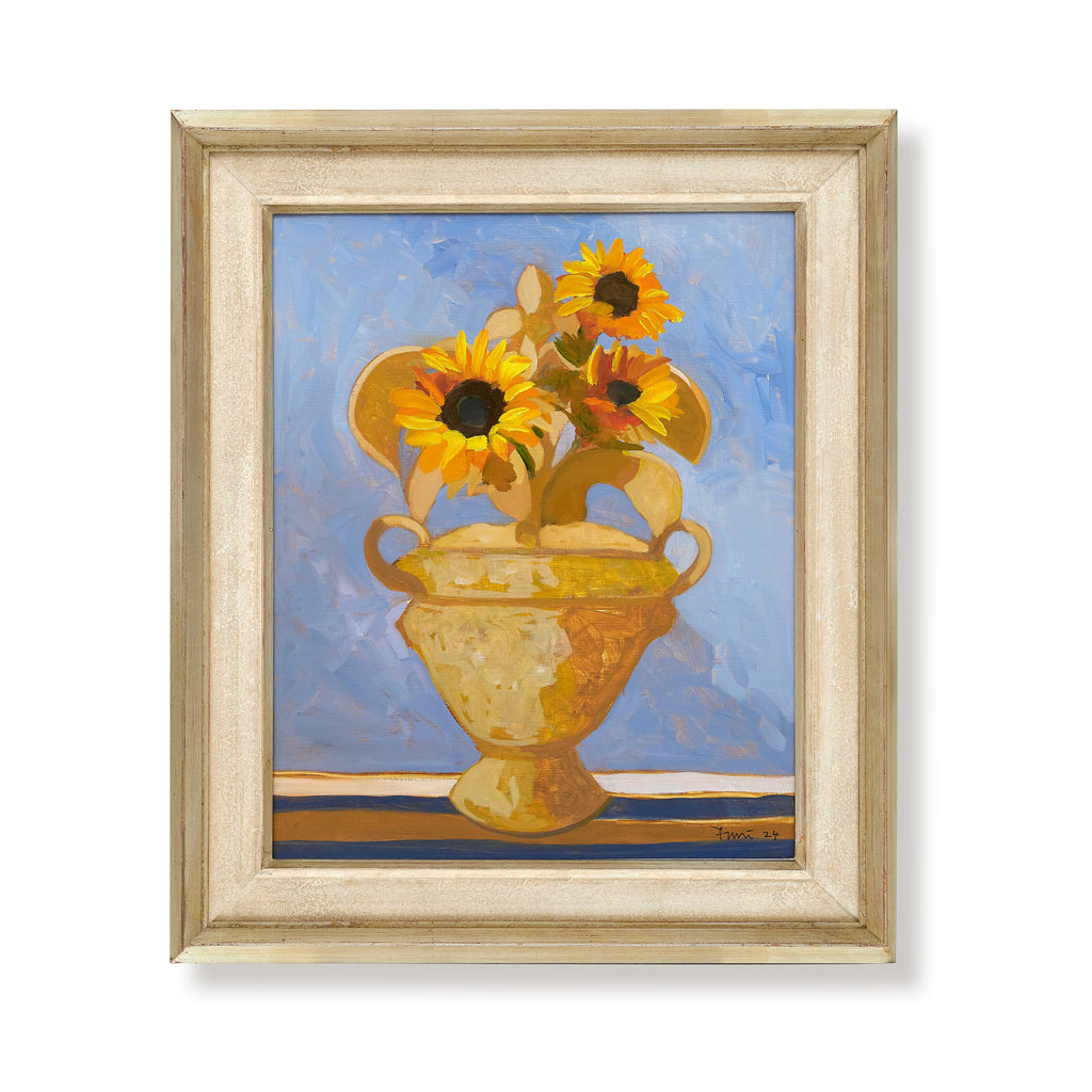 sunflowers by john funt, 2024 (28" x 24")