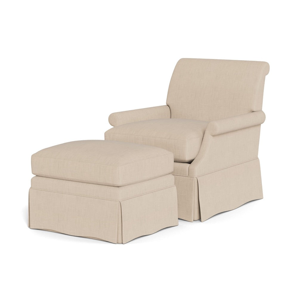 ohga セレモニー Origo Chair & Ottoman (Wave Skirt) – Bunny Williams Home