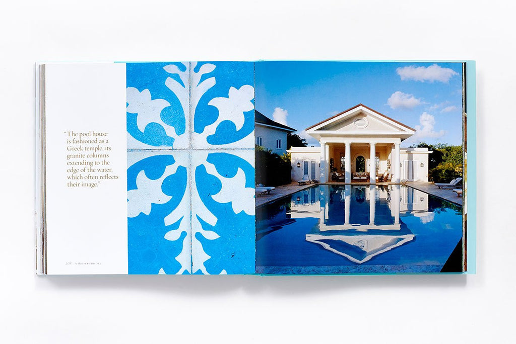 a house by the sea inside pages, pool house