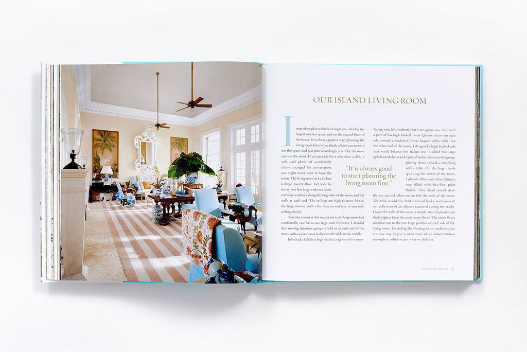 a house by the sea inside pages on living room