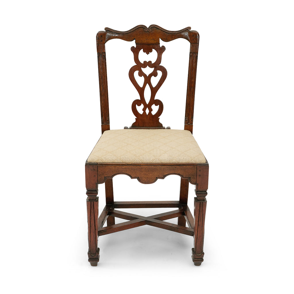 transitional english side chairs (pair)