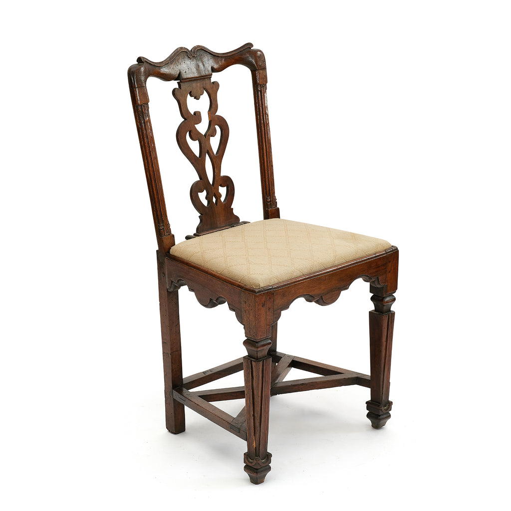 transitional english side chairs (pair)