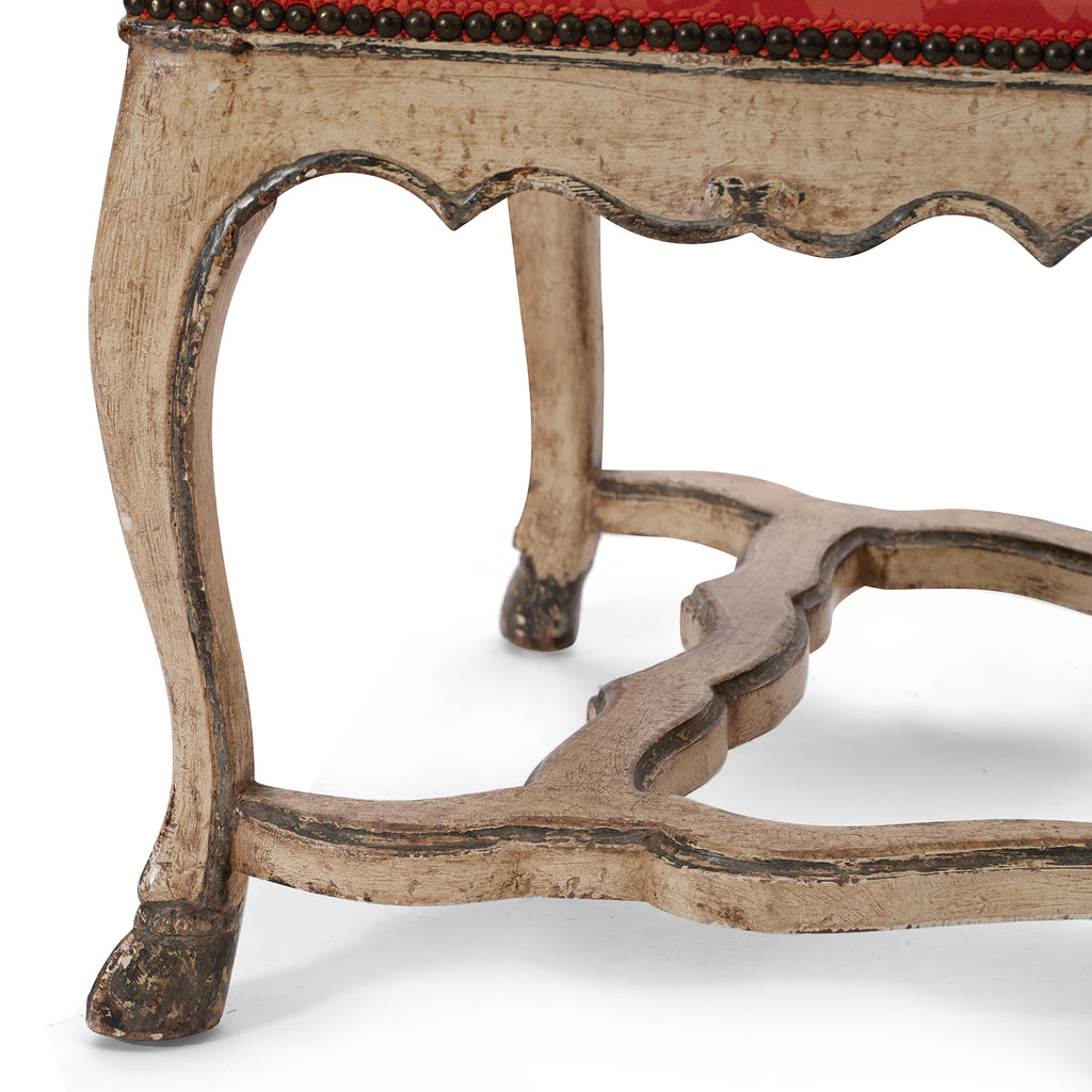 baroque style chairs with chinoiserie upholstery (pair)