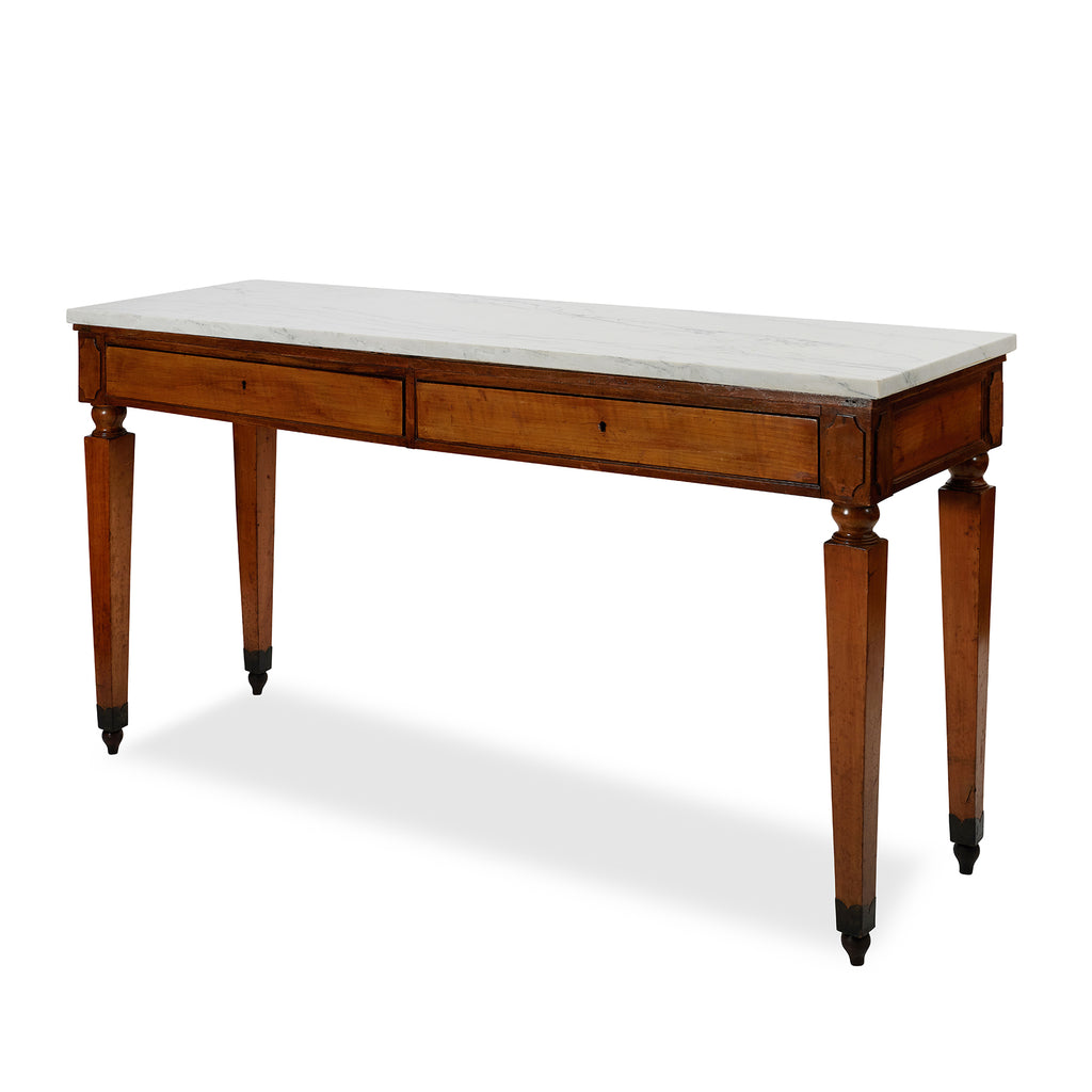 19th century neoclassical console - diagonal view