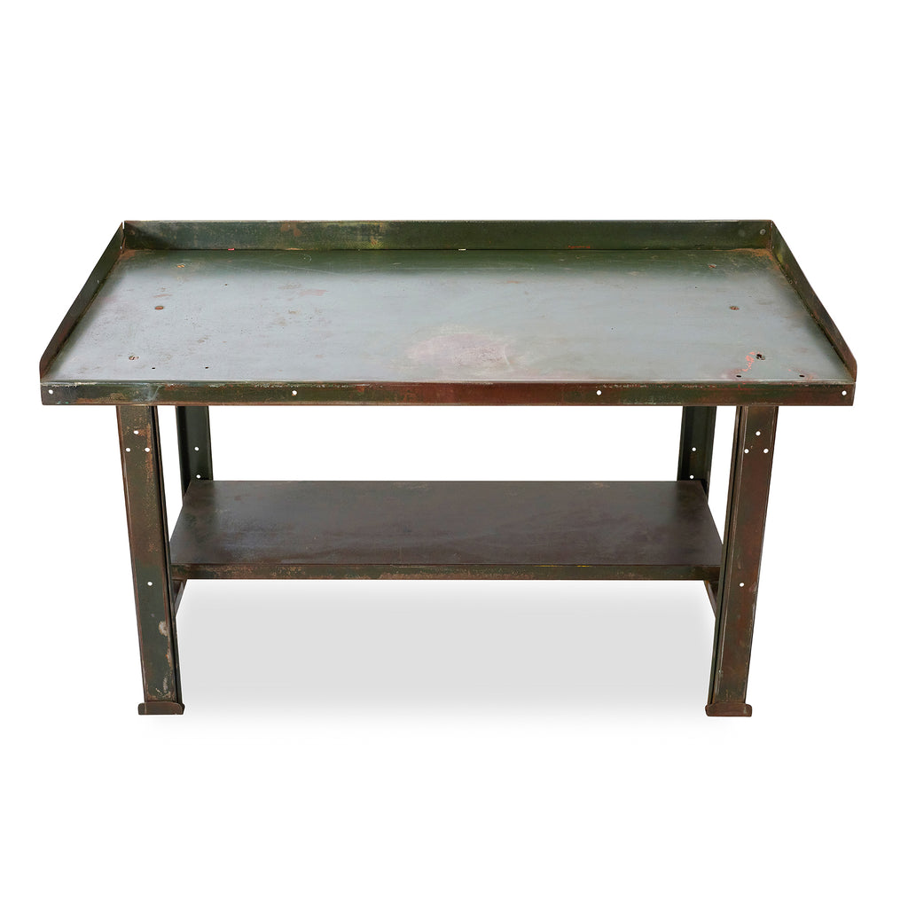 metal potting table