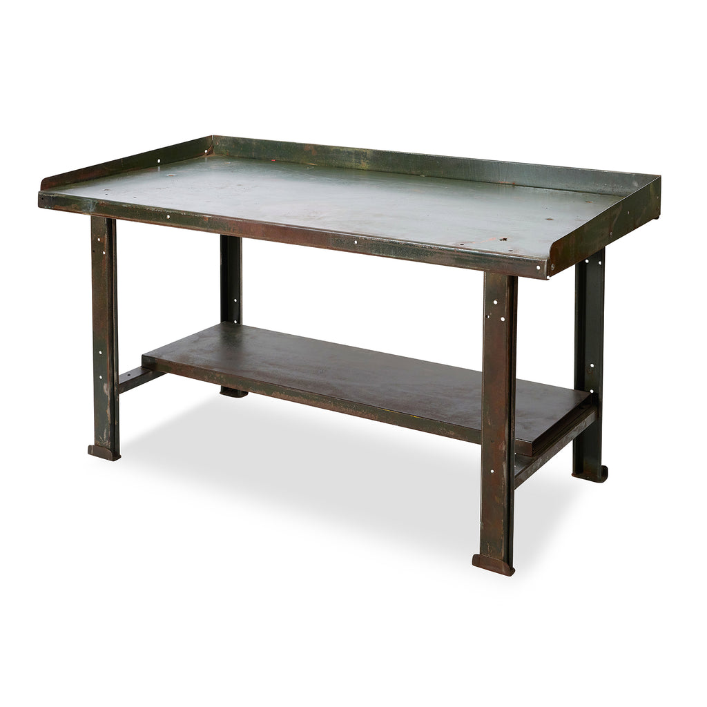 metal potting table