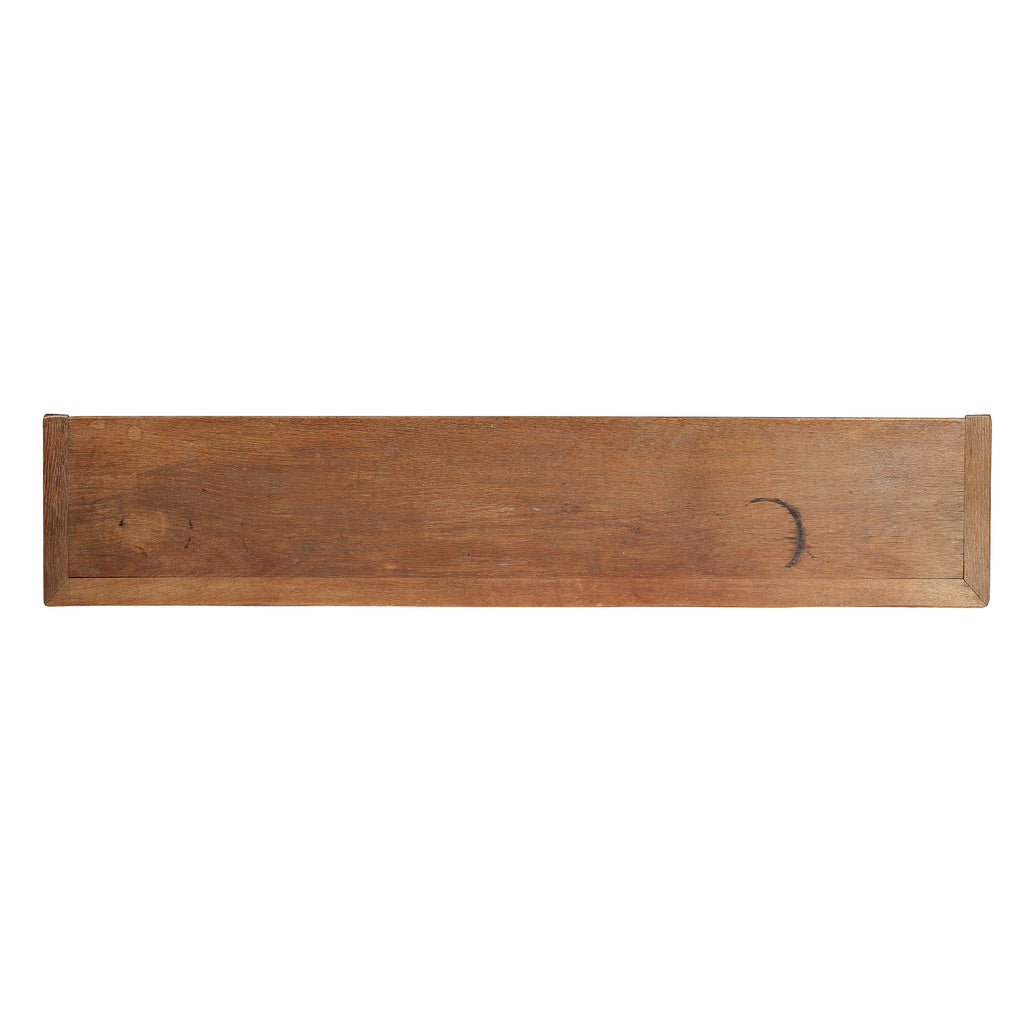 19th century cerused oak bookcase top view