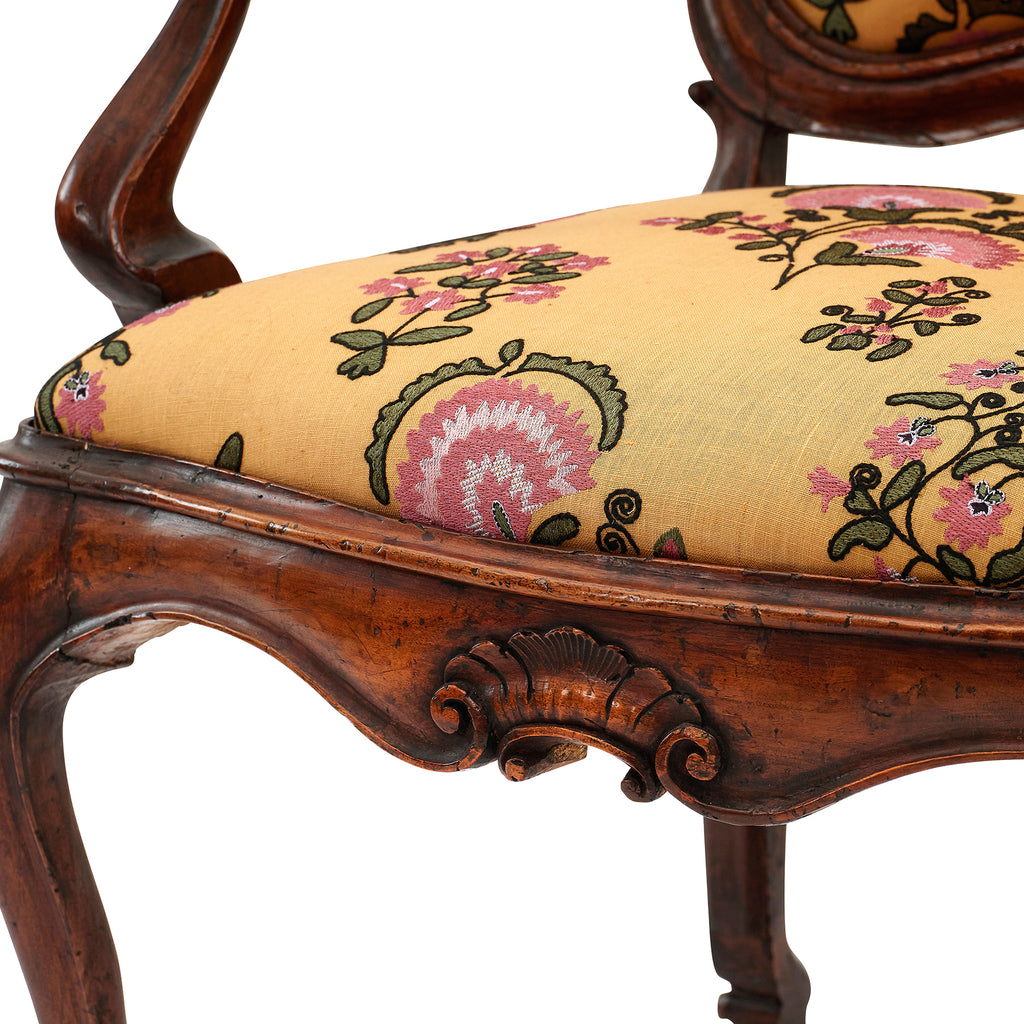 pair of venetian style open armchairs one-of-a-kind antique piece by bunny williams home