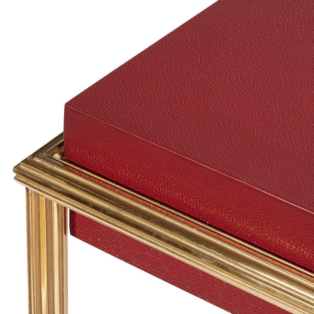 zola coffee table (red)