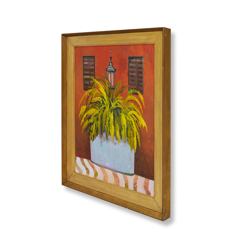 ferns in a copper bath by john funt, 2023 (31.5" x 27")