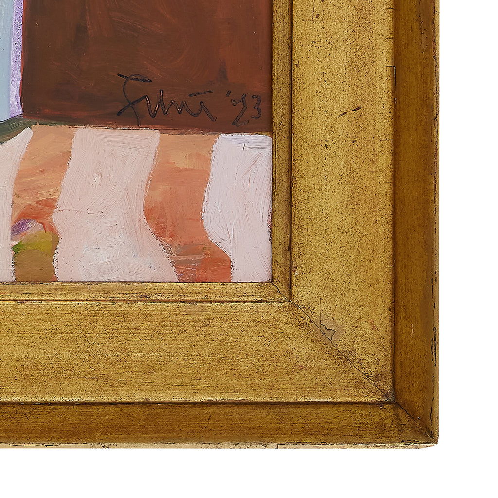 ferns in a copper bath by john funt, 2023 (31.5" x 27")