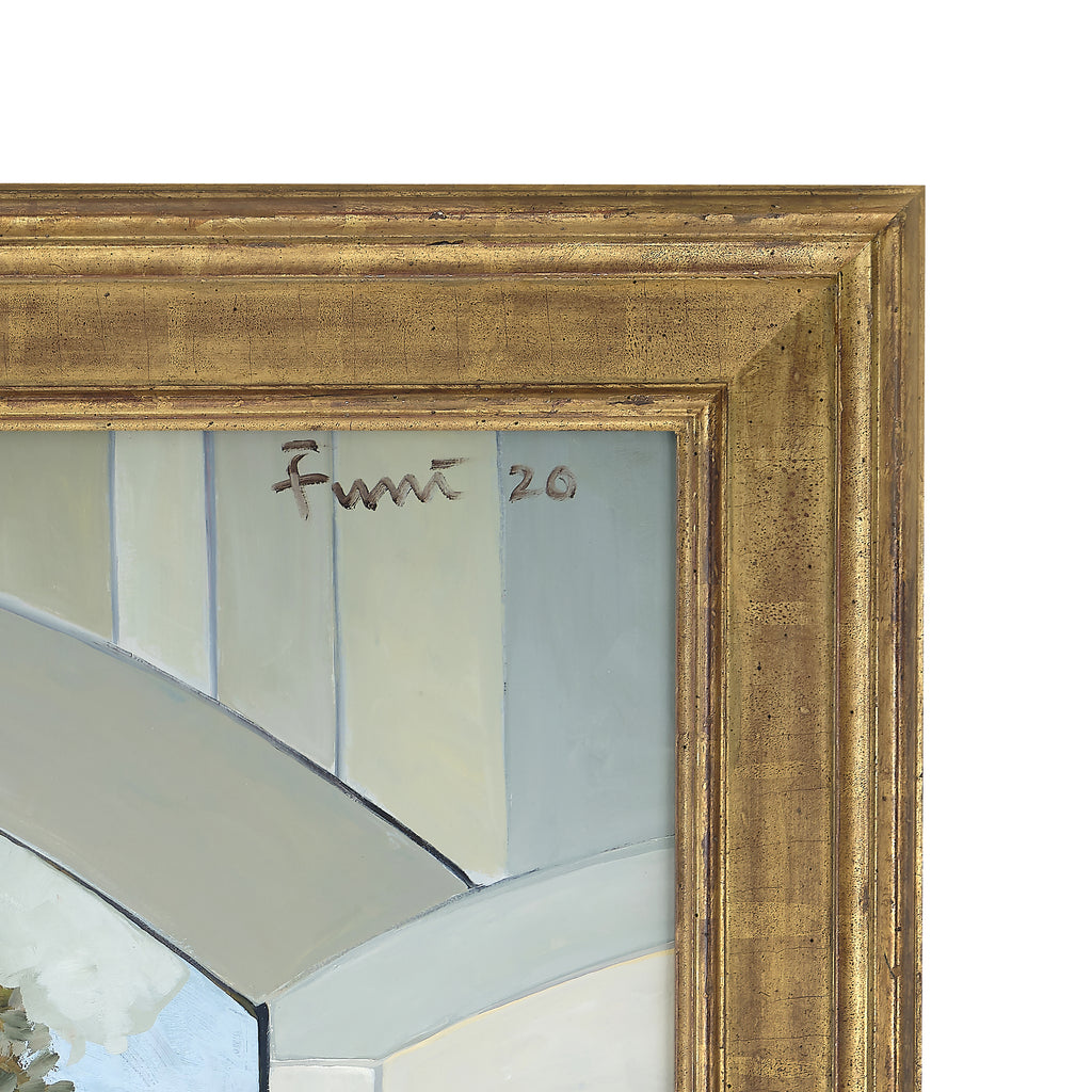 looking out to the garden (gracie) by john funt, 2020 (60" x 49")