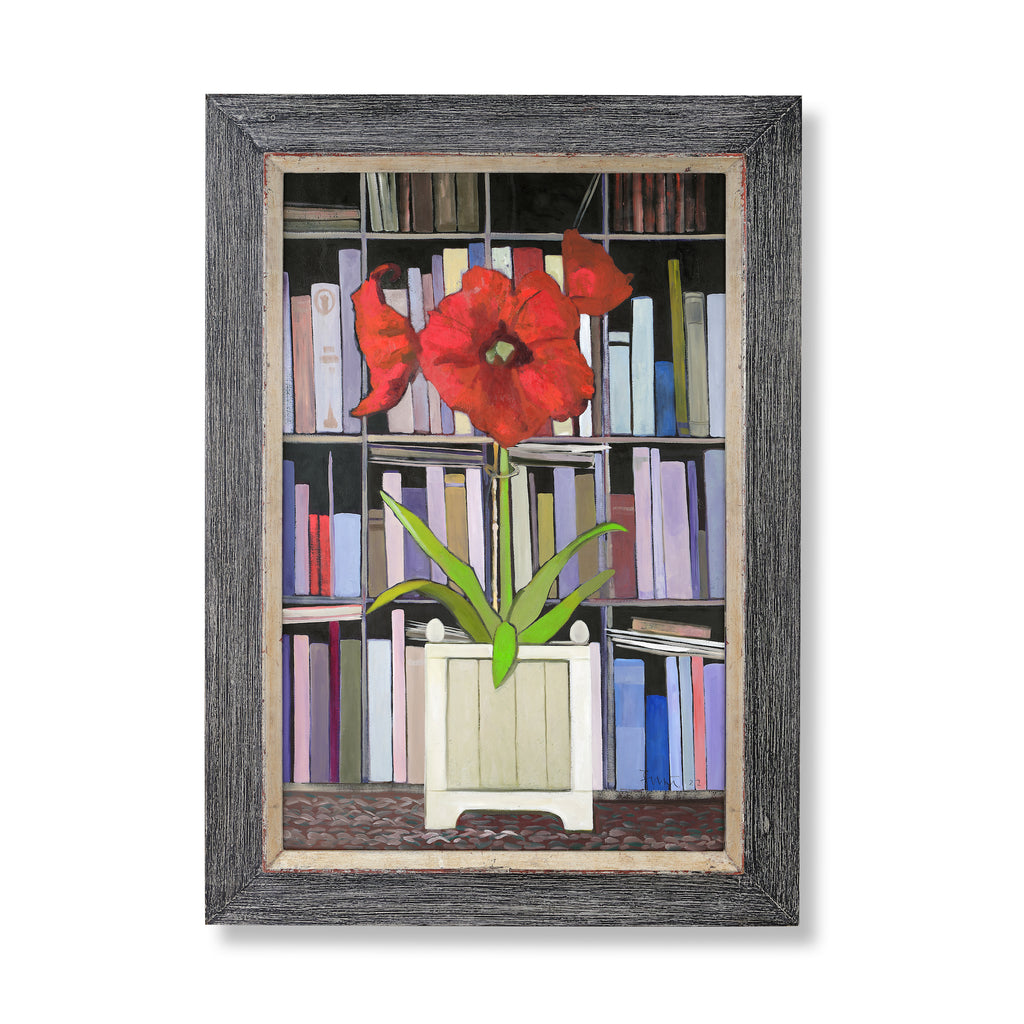 red amaryllis by john funt, 2022 (52" x 37")
