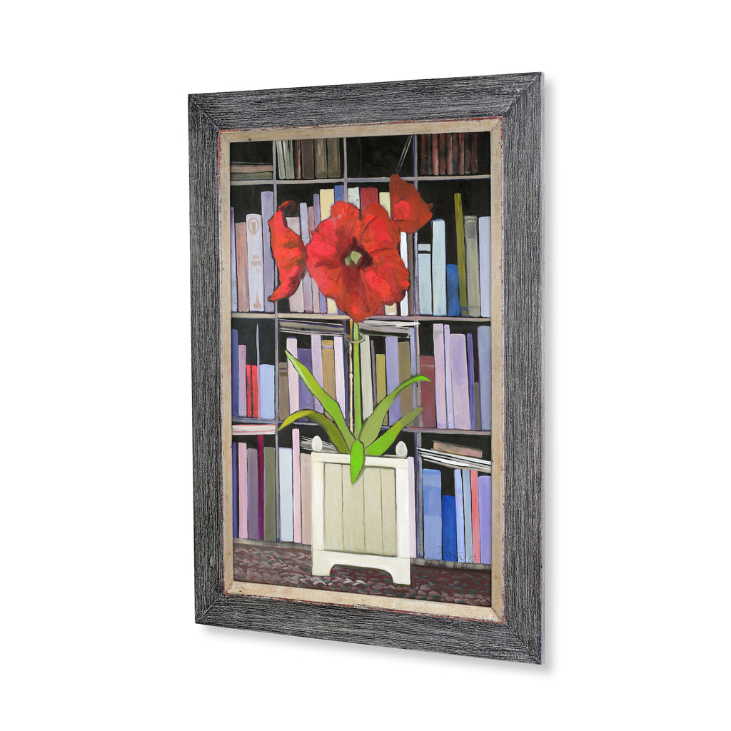 red amaryllis by john funt, 2022 (52" x 37")
