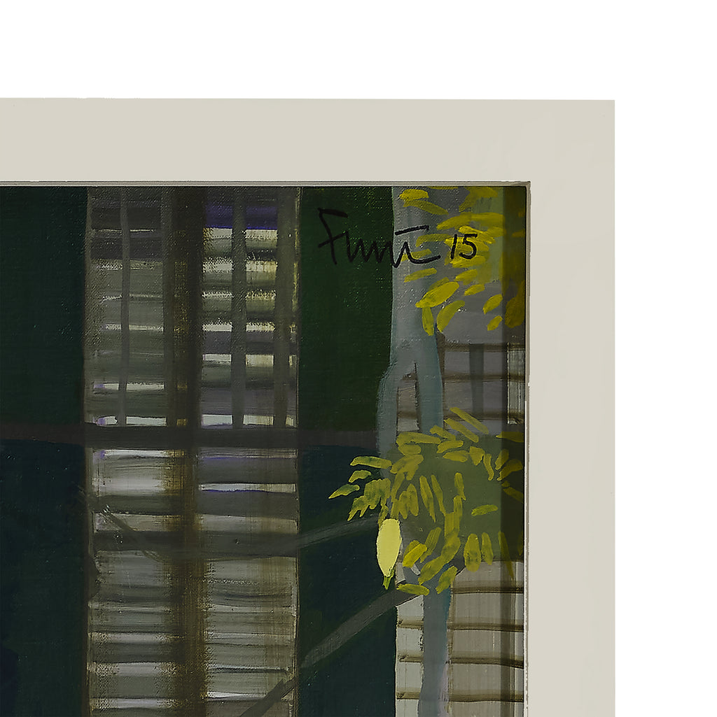 porch and wisteria by john funt, 2015 (50" x 50")