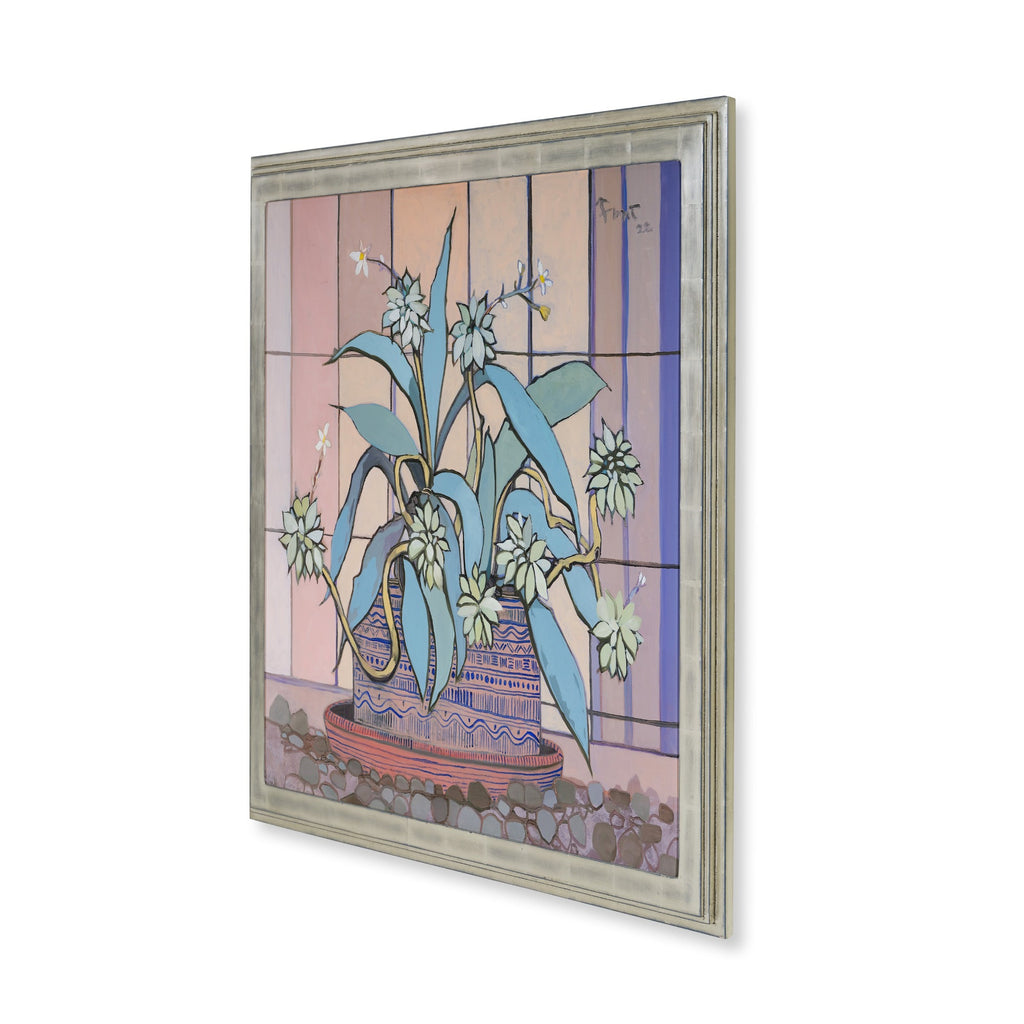 in the winter greenhouse by john funt, 2022 (35" x 37.5")