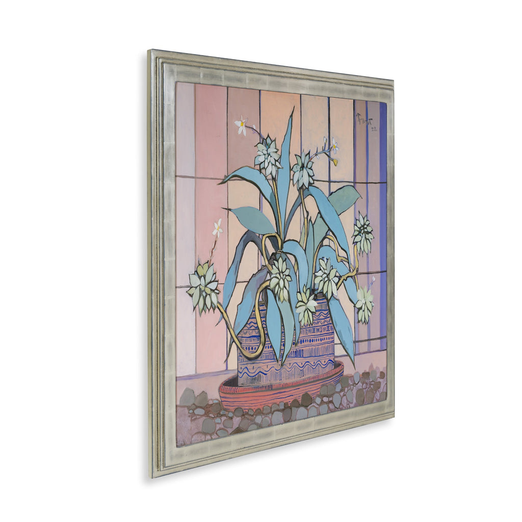 in the winter greenhouse by john funt, 2022 (35" x 37.5")