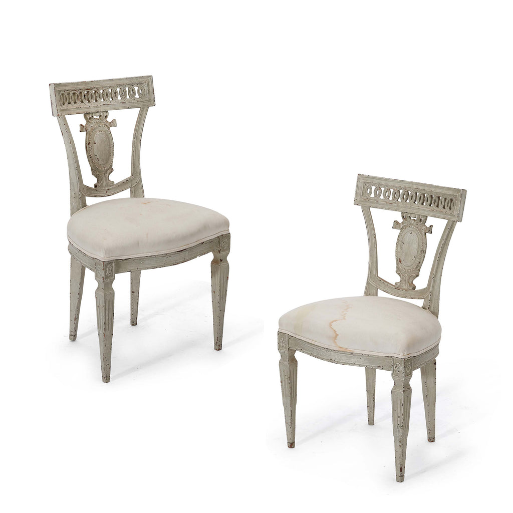gustavian side chairs (pair 1)