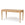 Beige desk with wicker texture on a white background