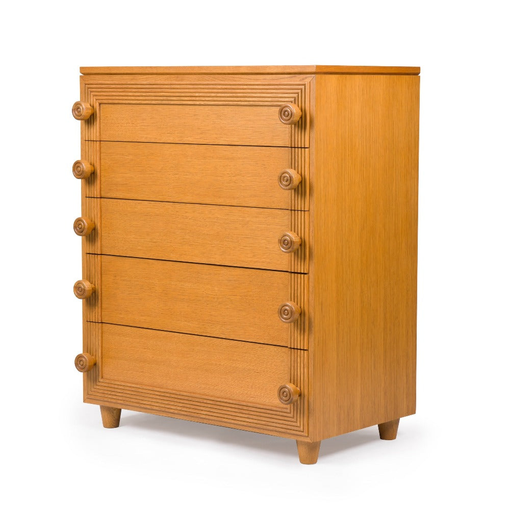 Button-Down Chest (Oak) - Bunny Williams Home Chests