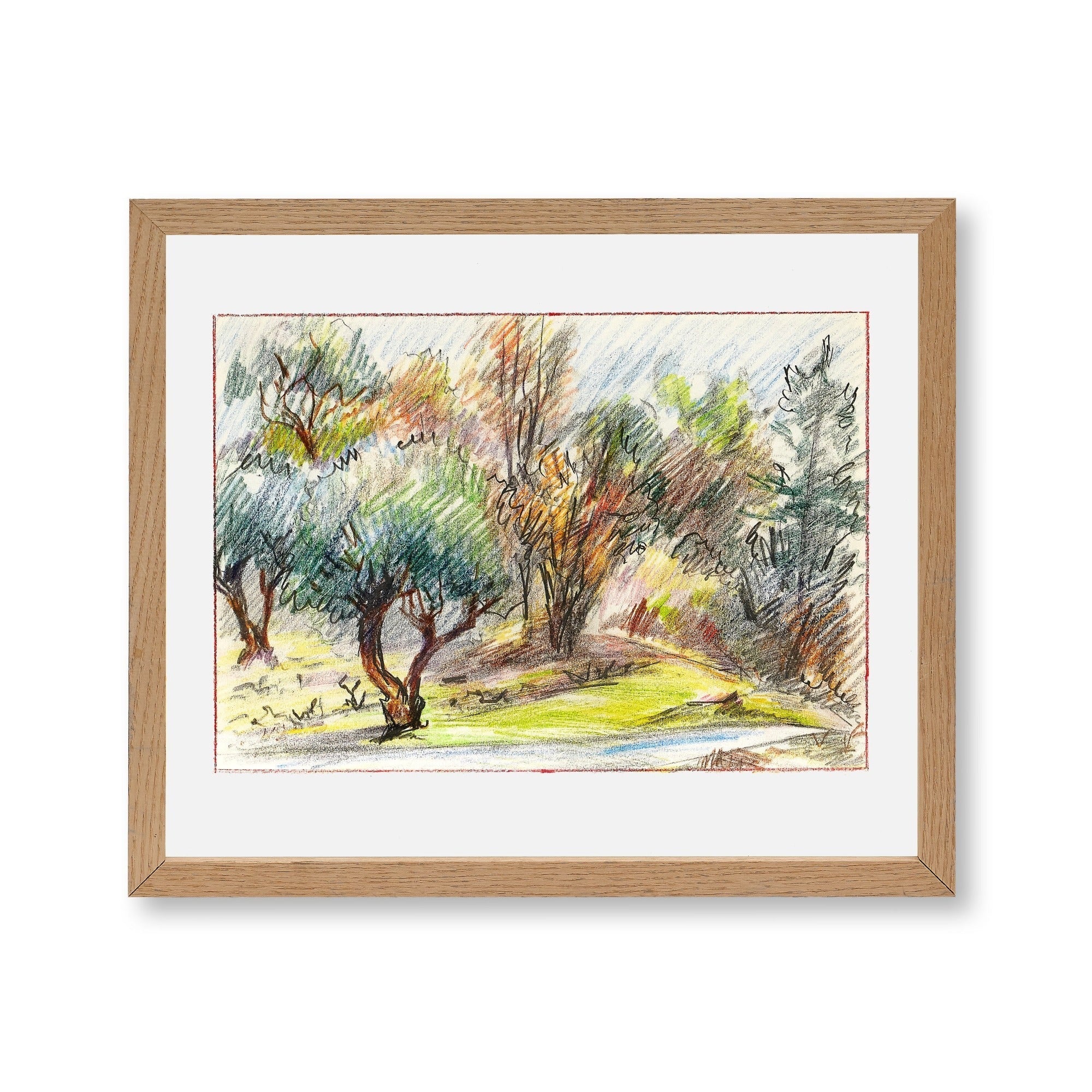 French Pastel Drawings (Set of 10)
