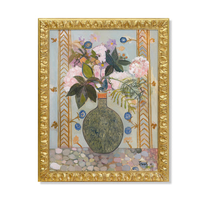 Summer Bouquet Before An Embroidery by John Funt, 2023 (52" x 42")